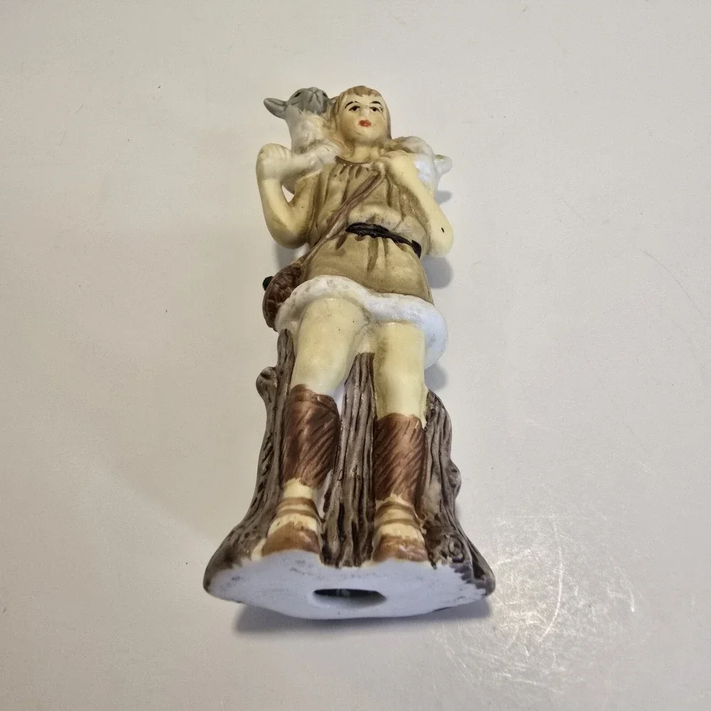 Nativity Set Porcelain Shepherd Boy Figure Replacement Part Vintage
